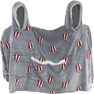 Kuscheldecke für Paare | Bequeme Double Hooded TV-Decke für gemütliche Abende
