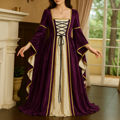 Medieval Velveteen Court Dressre