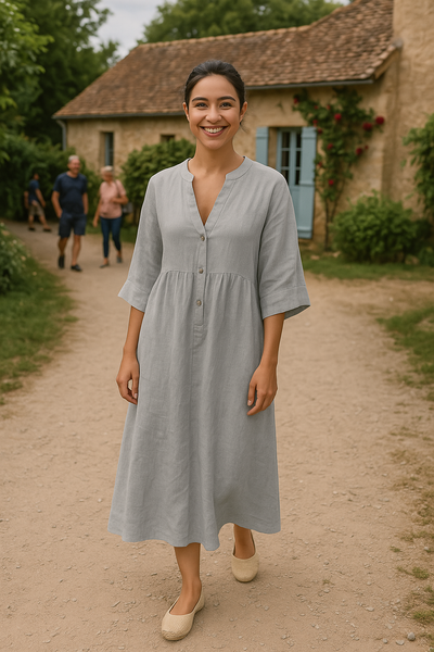 Natali - Maxikleid aus Leinen