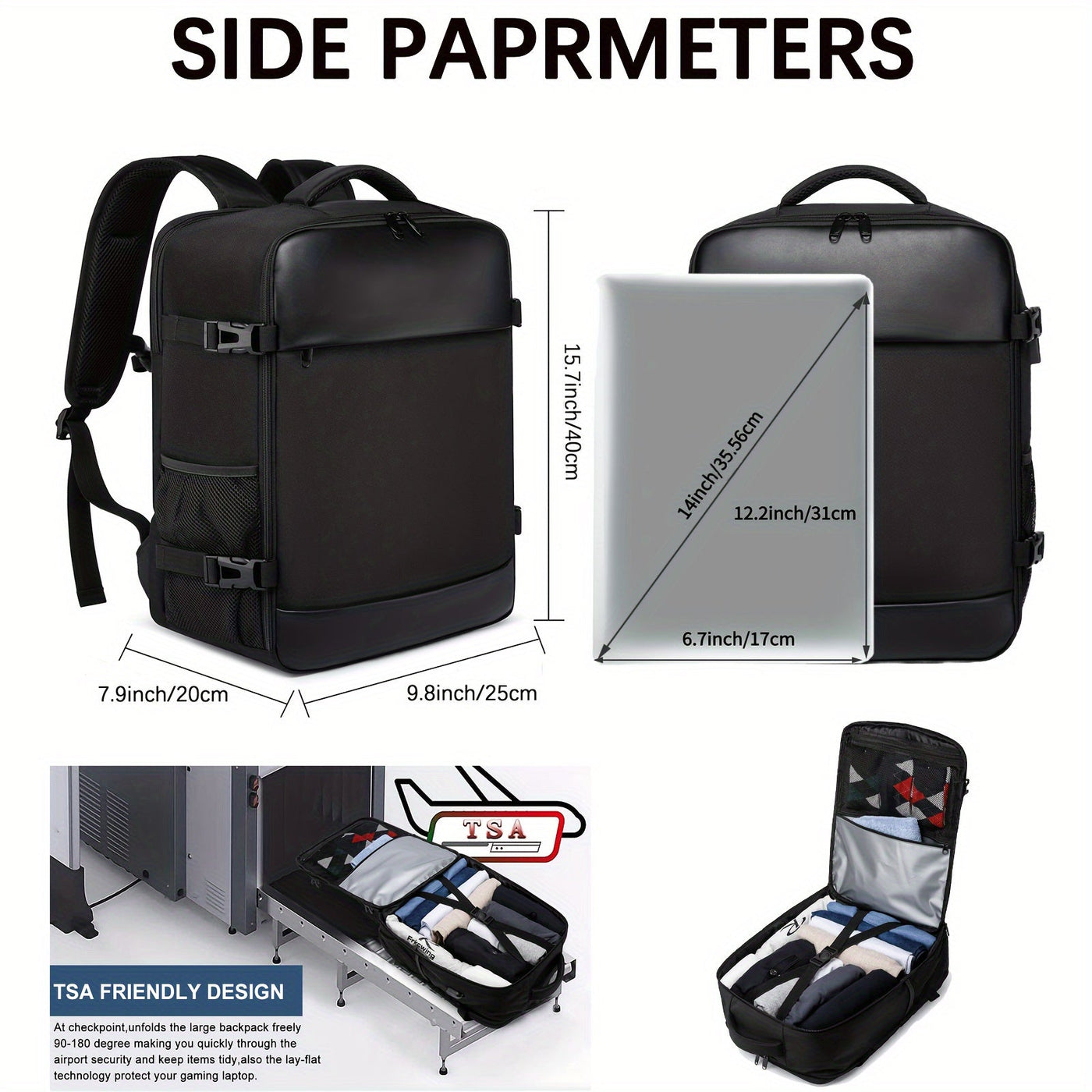 Kleine Reise Tasche Multifunktionaler Rucksack für Geschäftsreisen und Ausflüge