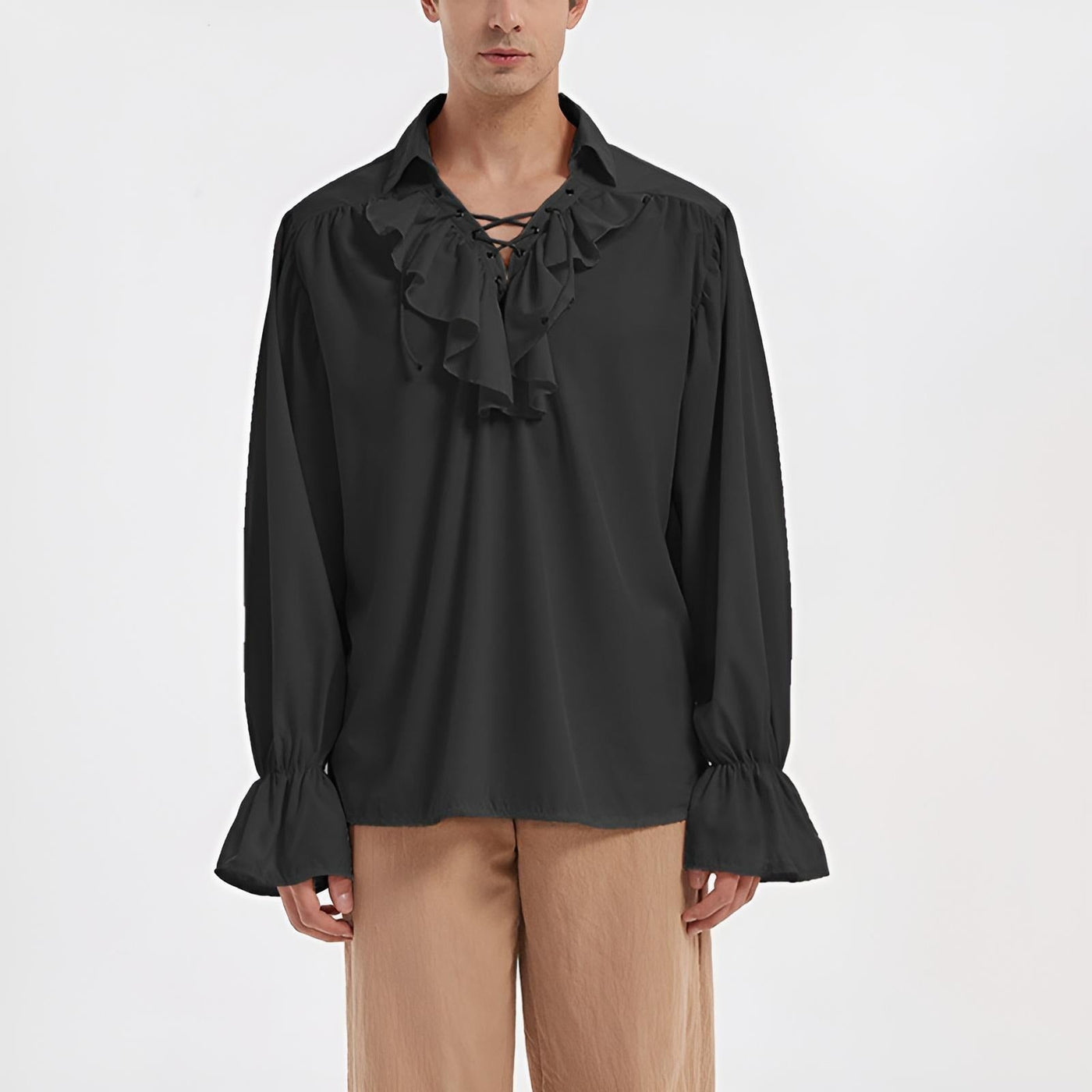 Renaissance Style Shirt Flounced Costume Design