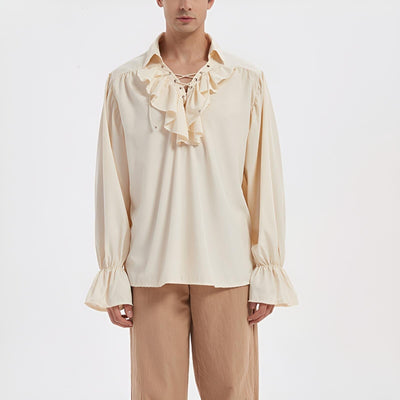 Renaissance Style Shirt Flounced Costume Design