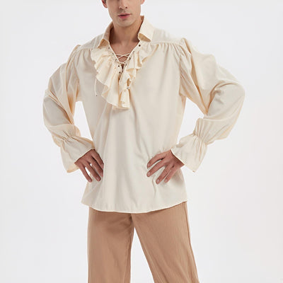 Renaissance Style Shirt Flounced Costume Design