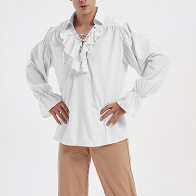Renaissance Style Shirt Flounced Costume Design