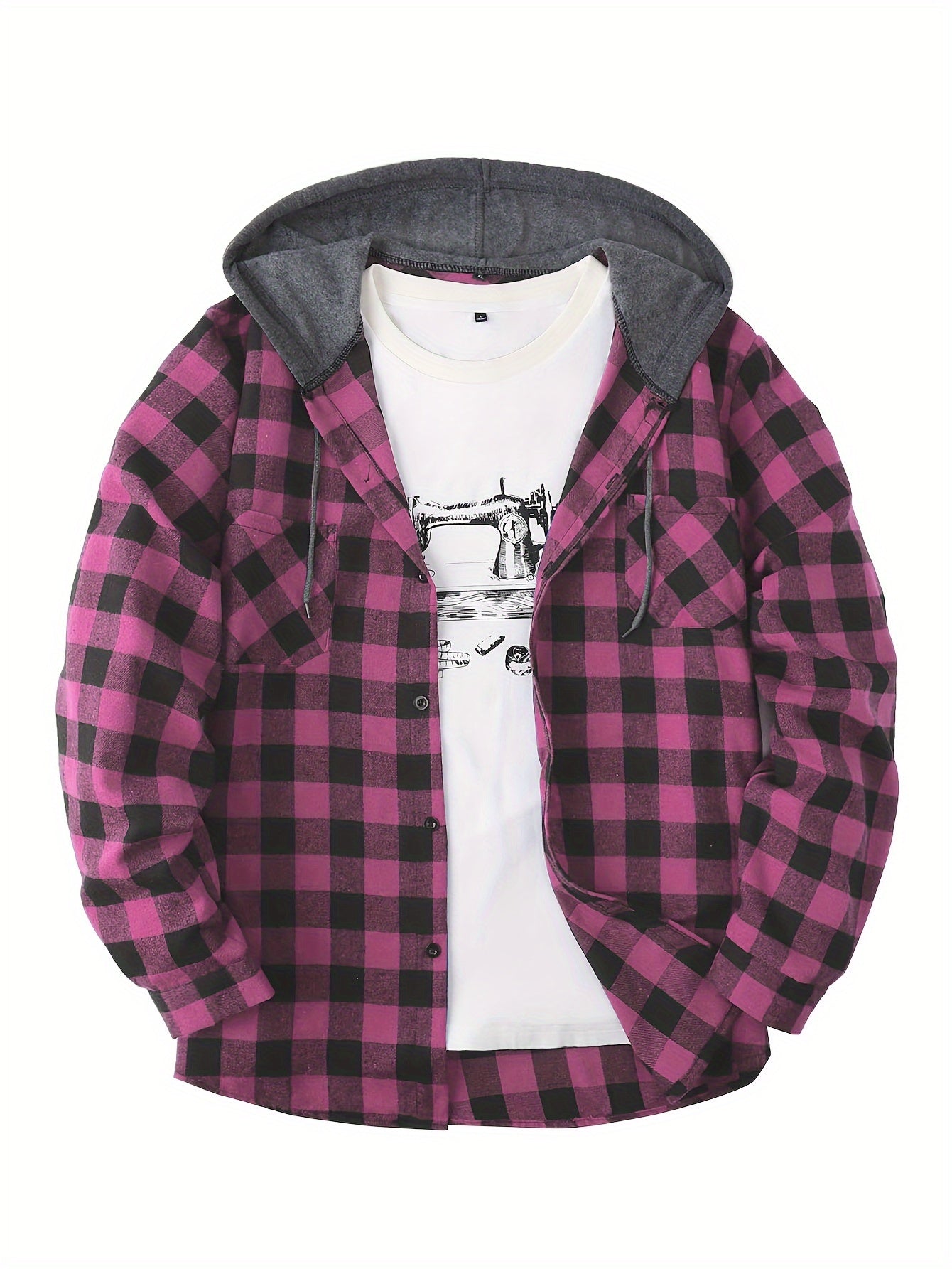 MAX HOODIE FLANELLJACKE