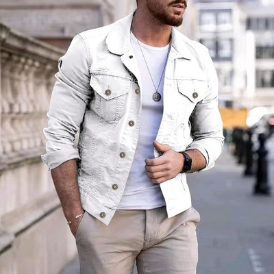 Jeansjacke für Herren - Stylische Übergangsjacke für den Sommer