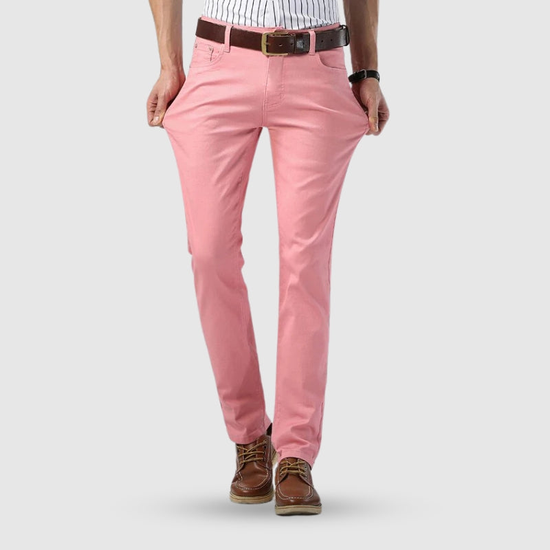 Herren Sommer Farbene Hosen | Reguläre Passform