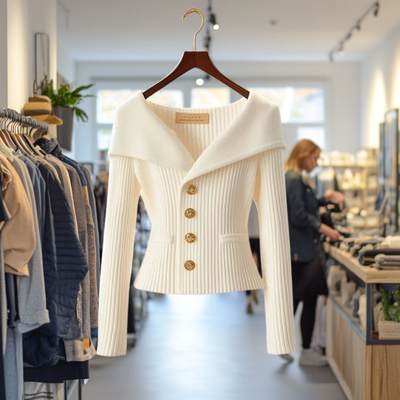 Juliana Eleganter Cardigan mit Knöpfen für Damen