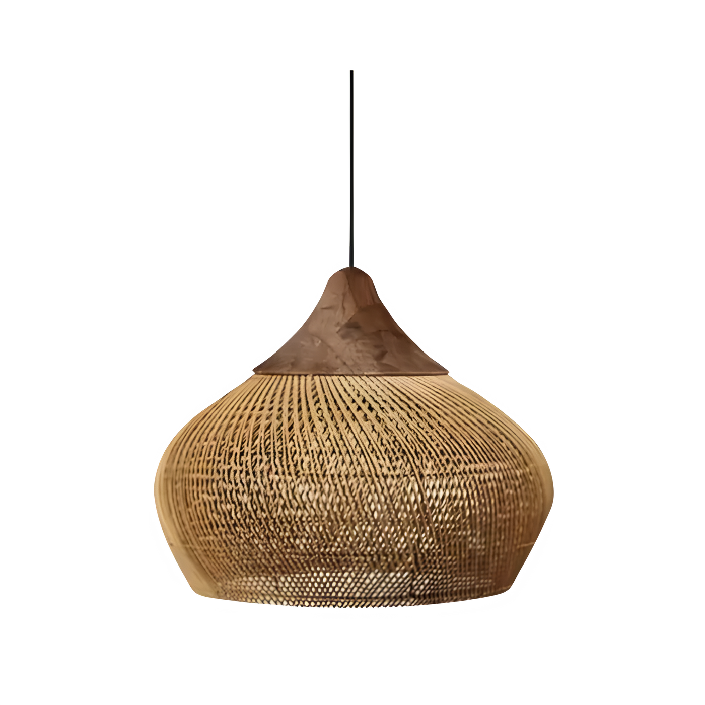 BistroBeam Light - Moderne Rattan-Pendelleuchte