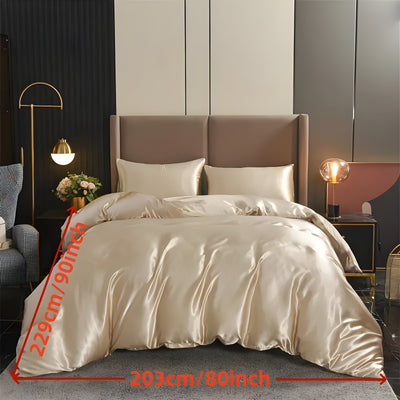 SatinNest Duvet Set - 3tlg. Satin Bettbezug Set