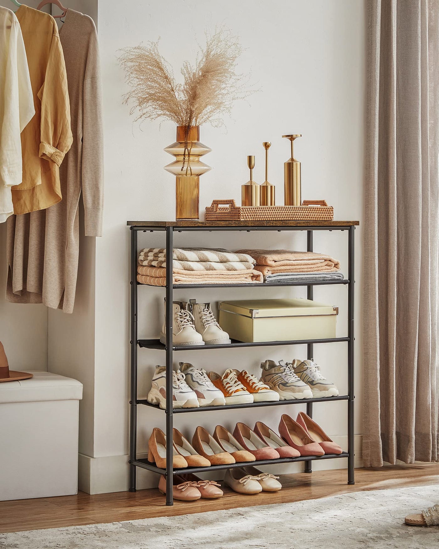 NeatNest Rack – Modernes 4-stufiges Schuhregal