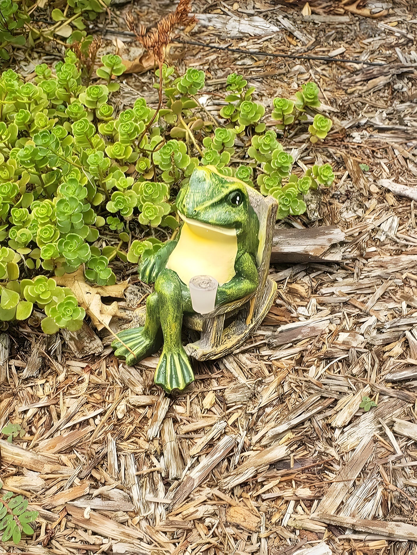PondGuard Light - Solar Garten Frosch Statue Leuchte