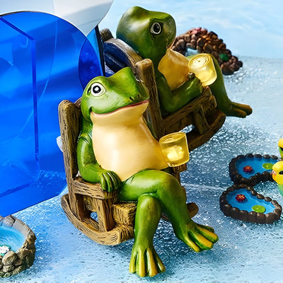 PondGuard Light - Solar Garten Frosch Statue Leuchte