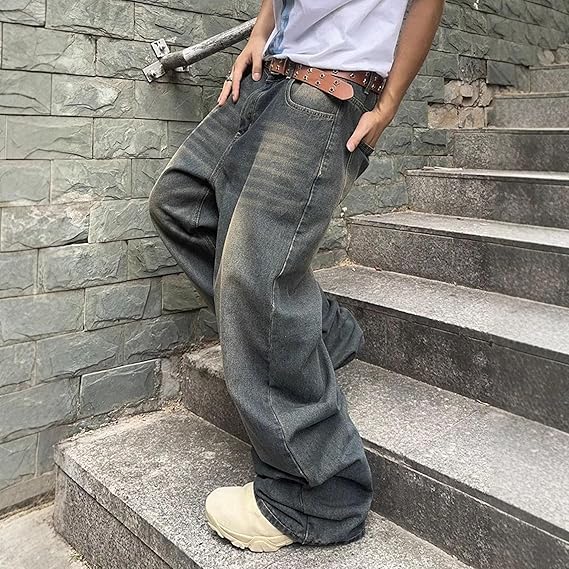 Marcel | Modische Baggy Jeans mit Weitem Bein