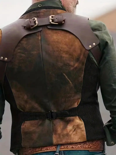 Trachtenweste für Herren - Vintage Gilet-Weste mit Schulterholster