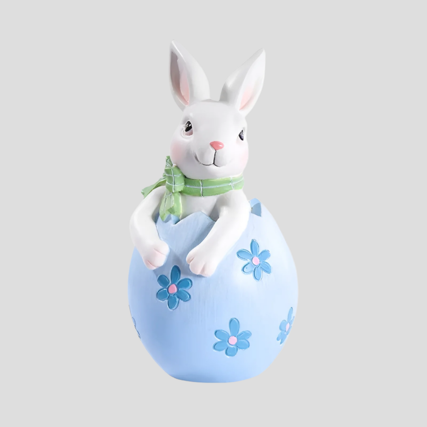 EasterEmbrace Ornament - Geschnitzte Ostern Paar Hase Ei Ornament