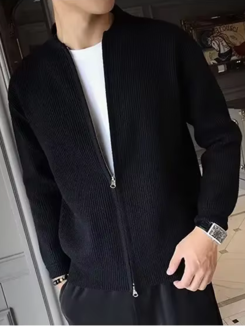 MARENZO – Der strick-cardigan für moderne männer