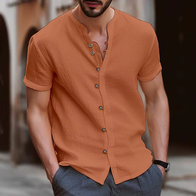 Elvio – Das kurzarmshirt für männer mit stil, leichtigkeit und sommerlichem flair