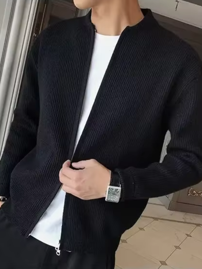 MARENZO – Der strick-cardigan für moderne männer