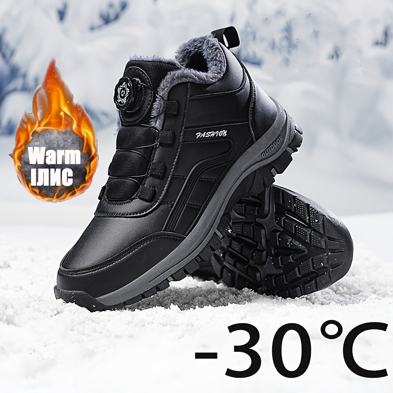 Kurze Trendige Klassische Outdoor Schneestiefel mit Schnallen