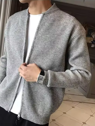 MARENZO – Der strick-cardigan für moderne männer