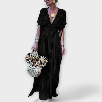 Beata  - Griechisches Kimono-Maxikleid für Damen