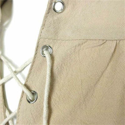 Pirate Style Lace-up Shirt