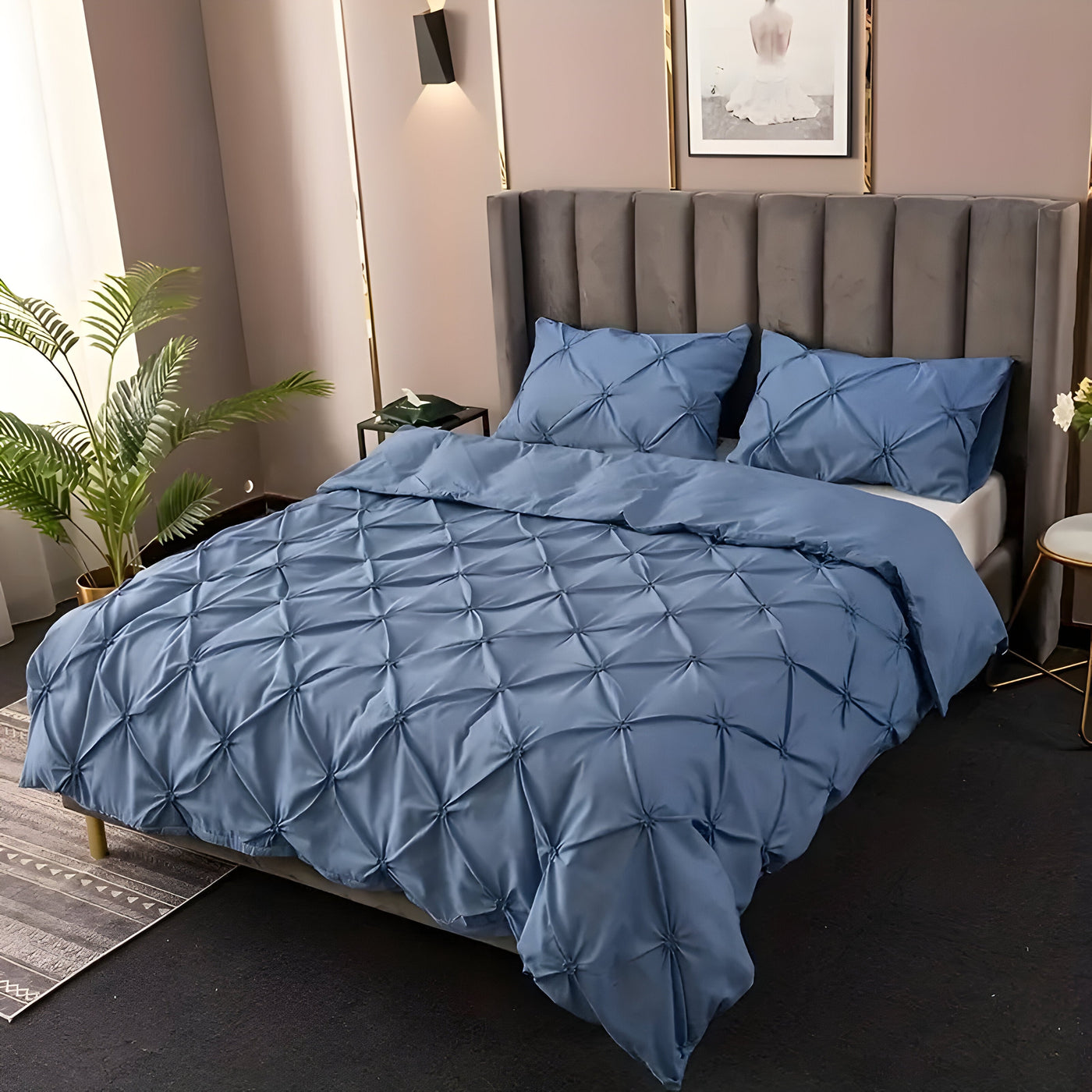 CloudLoom Duvet Set - Kneifen Quetschfalten-Bettdecke Set