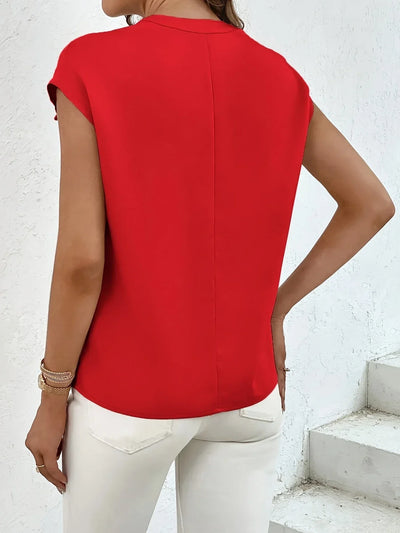 Marquita - Sommerliches Lässiges Hemd Mit Kurzen Ärmeln Und Taschen