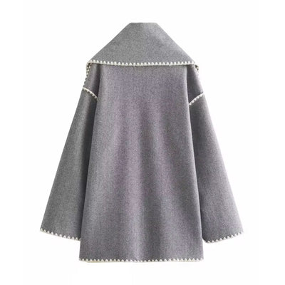 Heidi-Mode | Lockere Jacke mit Schalquasten