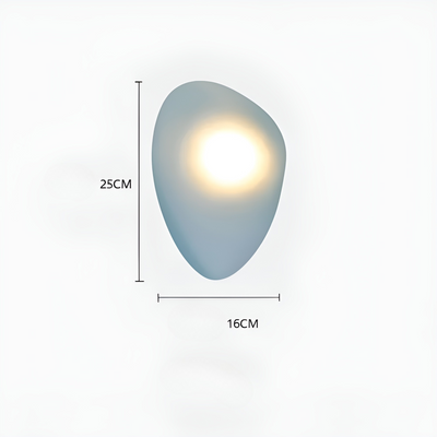 LED Wandleuchte in Kieselstein Design– Dekoratives nordisches Design für Wohnzimmer & Flur