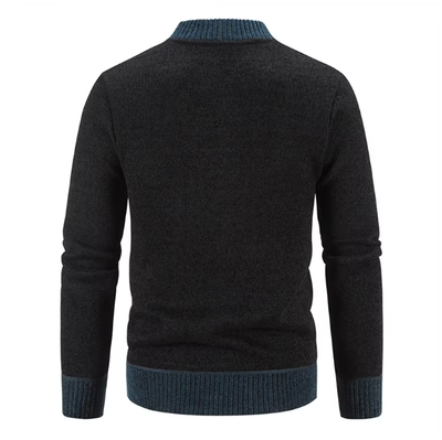 Drio | Stilvolle Herrenstrickjacke mit Reißverschluss und Strickdesign