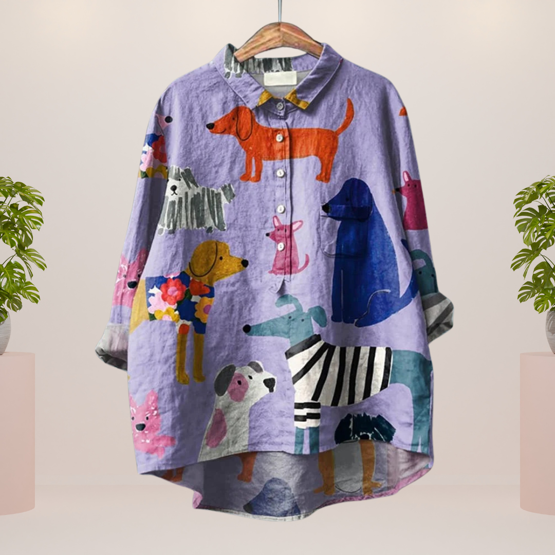 Freya Modisches Print Kunst Shirt für Damen