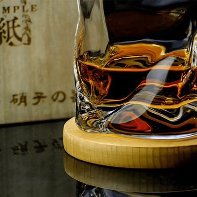 Whiskyglas im Edo Kiriko-Stil – Handgeschliffen mit einzigartigem Crumple-Design