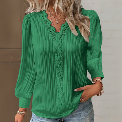 Maria™ | Elegante Bluse im Ibiza-Stil mit Spitzendetails