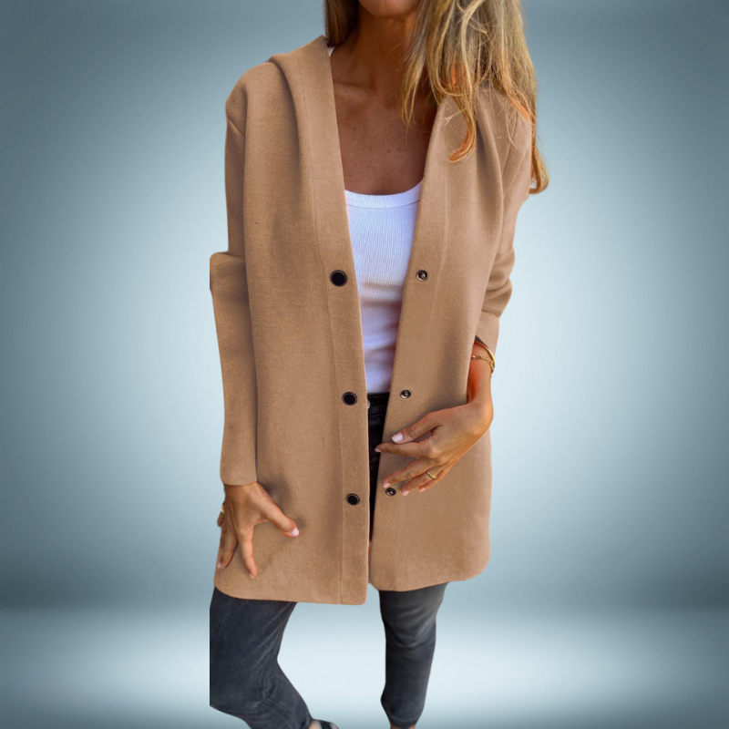 Rainah | Eleganter Trenchcoat mit Capuchon