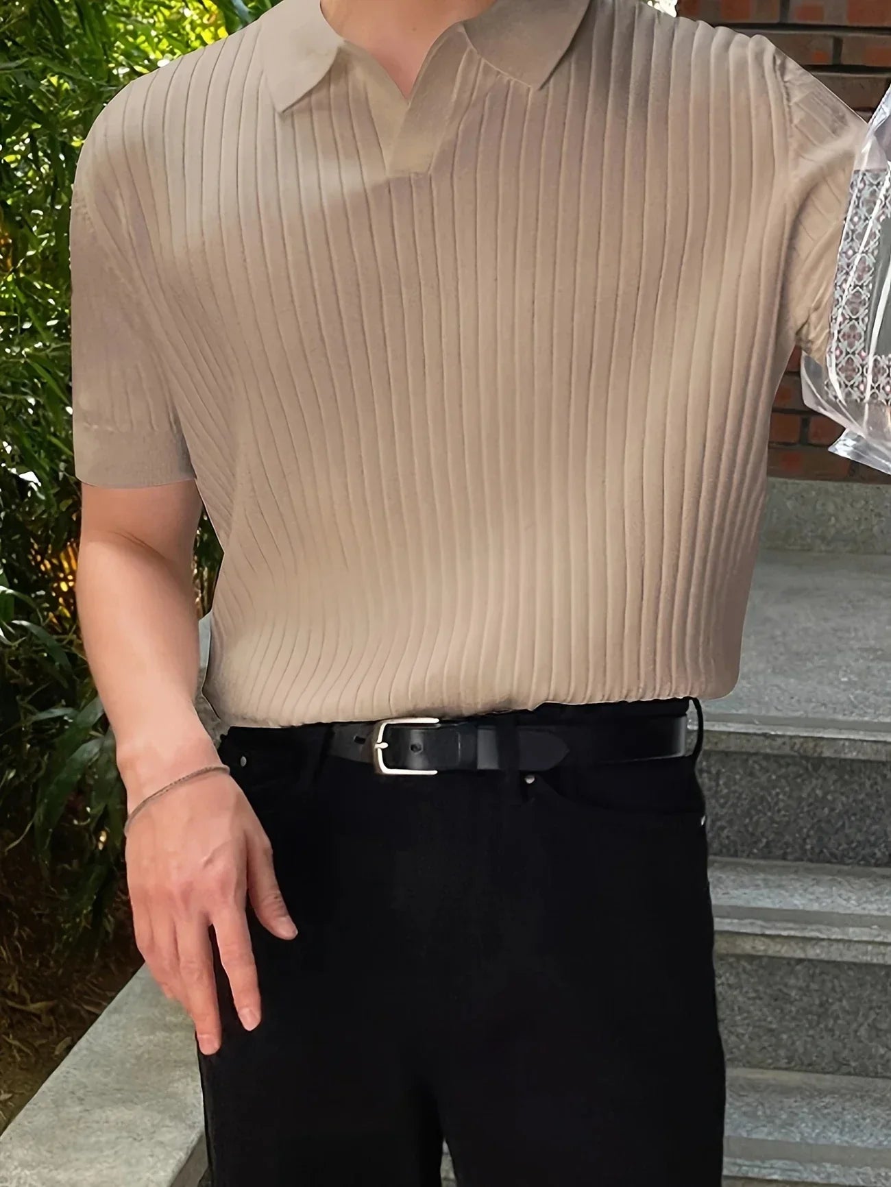 Avgustin – Lässiges Kurzarm Polo Hemd