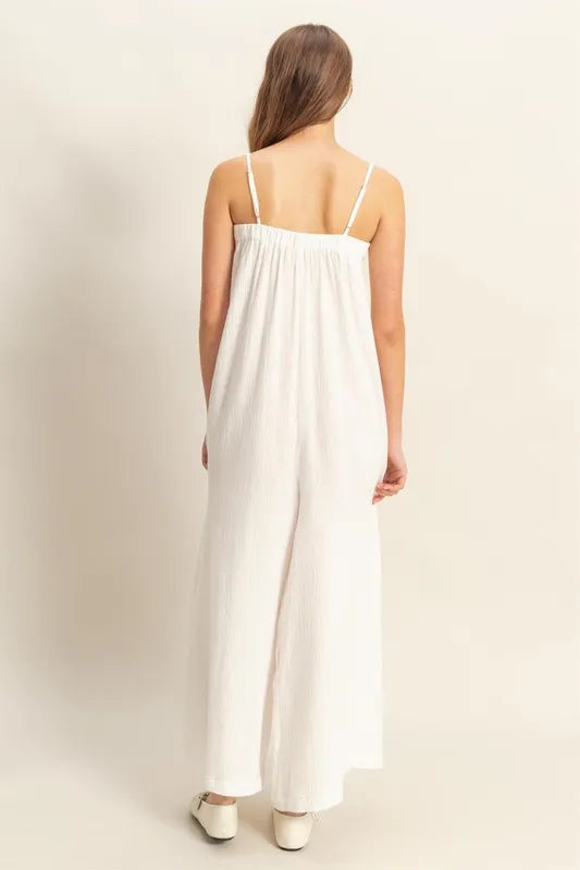 HYFVE Double Gauze Super Flowy Cami Jumpsuit
