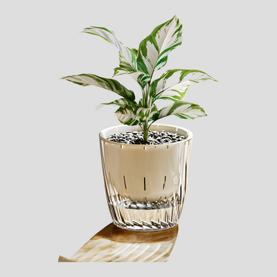 HydroGlow Pot - 2er-Pack Selbstbewässernde Tischpflanzentöpfe