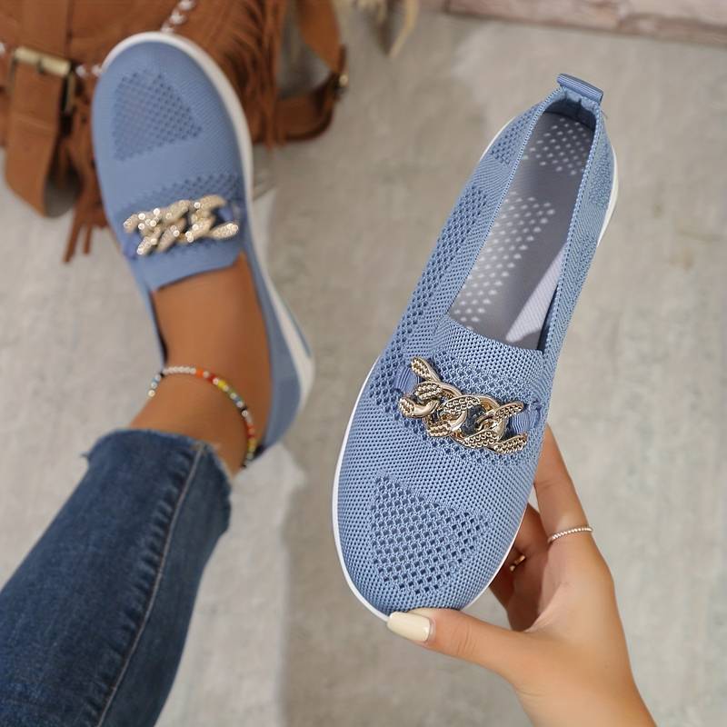 Heidi-Mode | Casual Kettenband Orthopädische Mesh Schuhe
