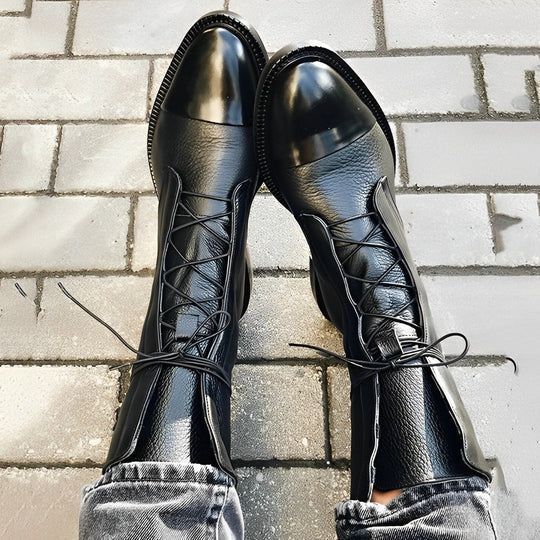 Romy - klassische damenstiefel aus leder