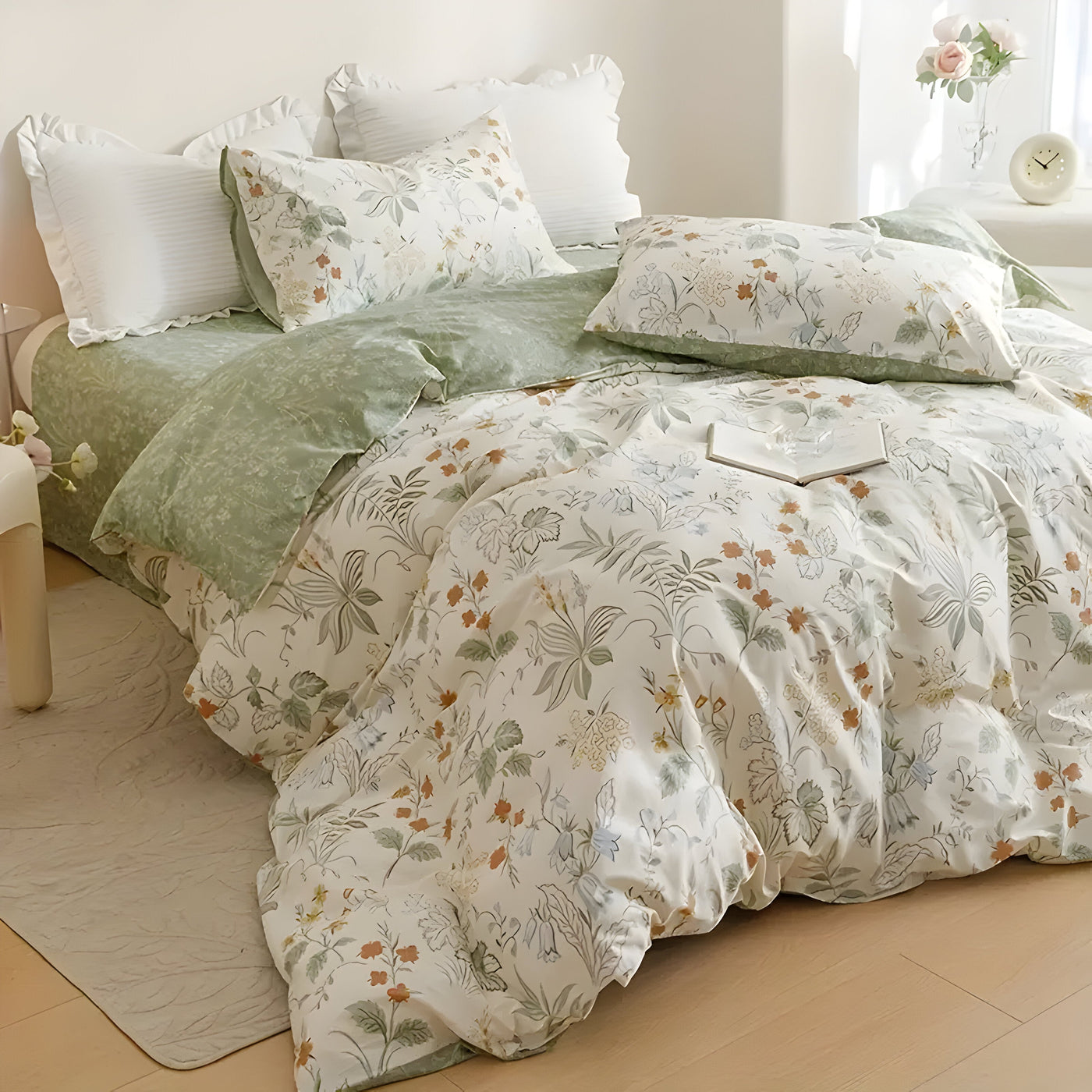 Florales Bettdecken-Set – 3-teilig, Weich und Hochwertig | Perfekt für alle Jahreszeiten