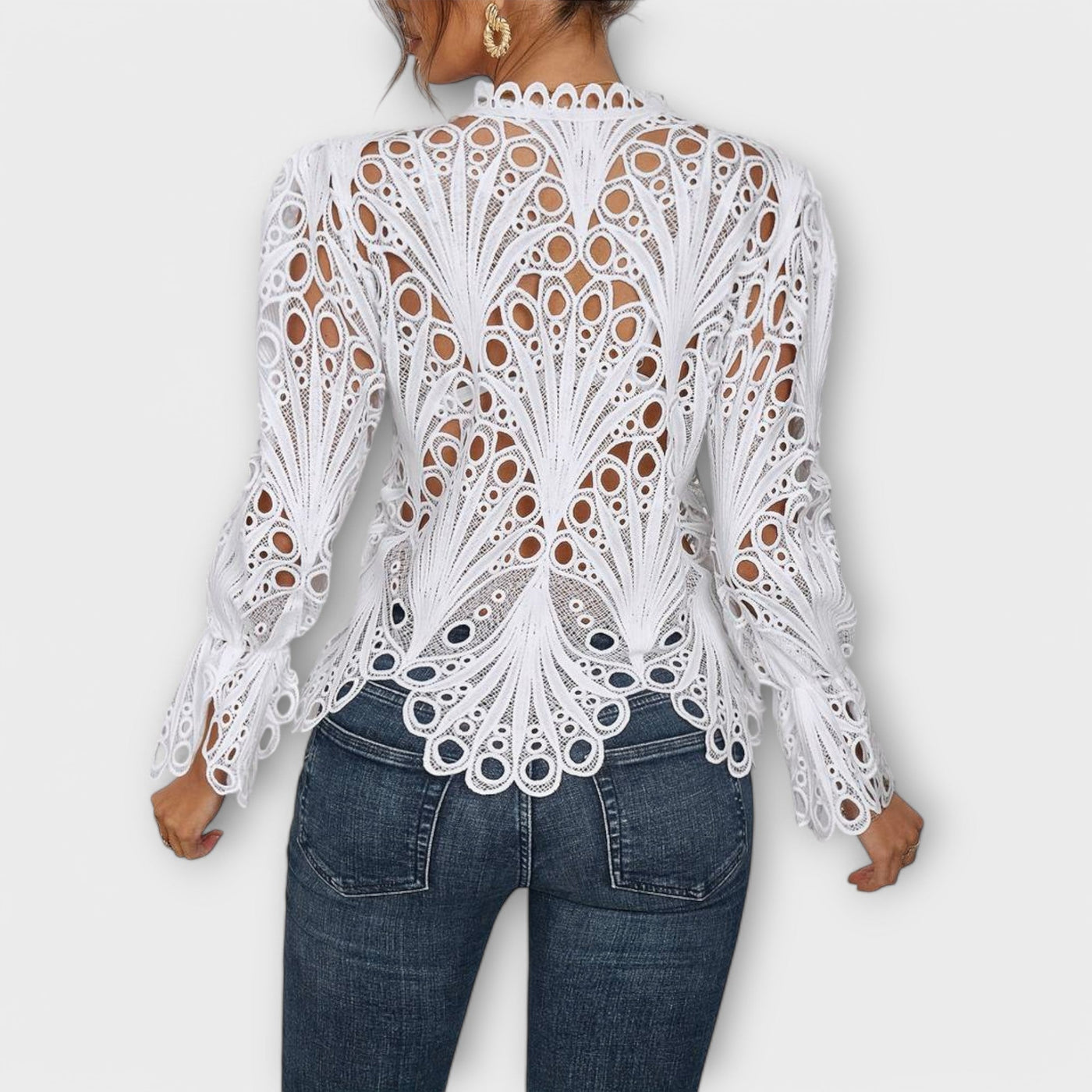 Asymmetrische Bluse für Damen – Saelina