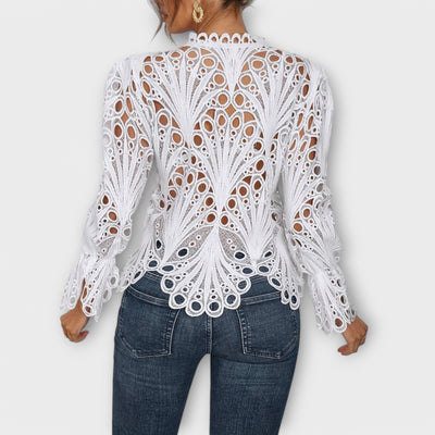 Asymmetrische Bluse für Damen – Saelina