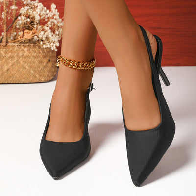 Point Toe Kitten Heels Pumps