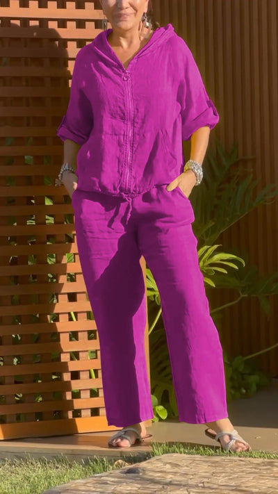 Pietra - Zweiteiliger Anzug Mit Kapuze Und Reißverschluss