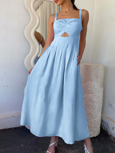 Devine Cutout Square Neck Cami Dress