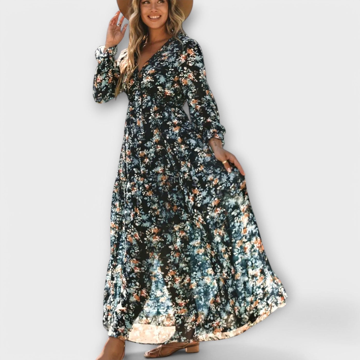 Helen Elegantes Maxi Kleid für Damen