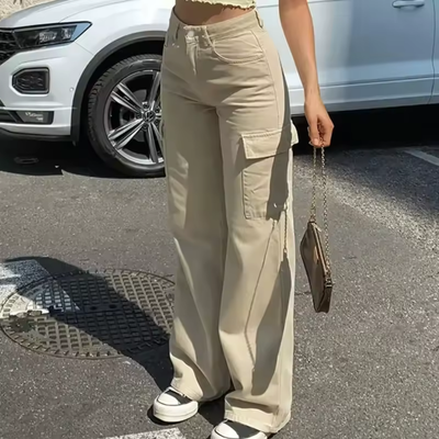 Malie - Weite Cargohose für Damen im Streetstyle-Look