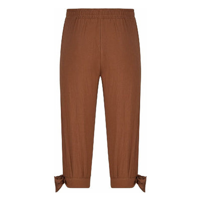 Retro Style Three Quarter Design Pirate Pants